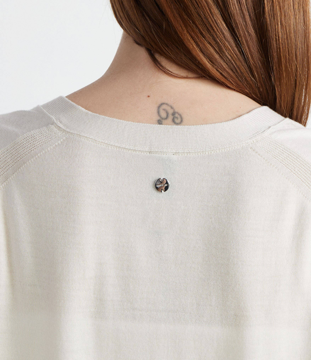 Хлопковый кардиган Marc Cain - кремовый (WC 39.10 M73)