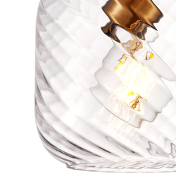 806170 Подвес NUBELLA 1х12W (led) E27 ЧЕРНЫЙ/БРОНЗА/ПРОЗРАЧНЫЙ