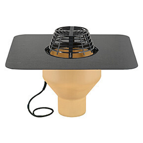 Воронка кровельная вертикальная Sita с обогревом, SitaStandard, DN 100, битумный фартук