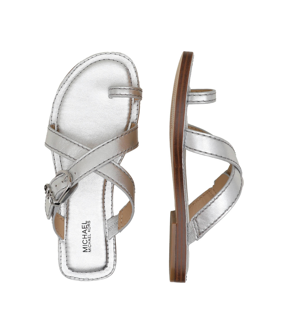 Кожаные вьетнамки ASHTON Michael Kors - серебряный(40S4ATFS1M)