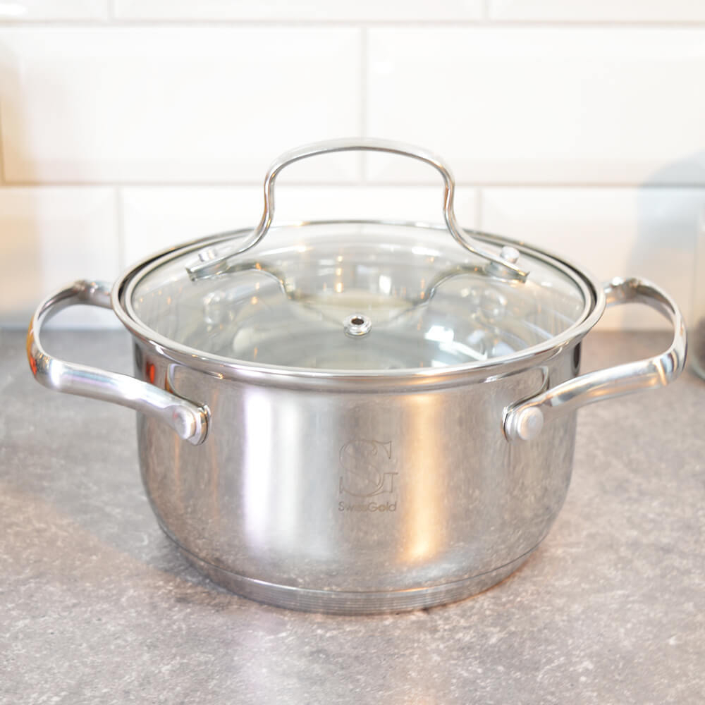 Набор кастрюль 6 предметов (1,9л, 2*2,6л, 2*3,6л, 6,1л) нерж Taurus "Swisgold" SG-18080