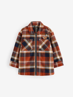 Рубашка на молнии для мальчика Next K83-320, Кирпичный, Синий