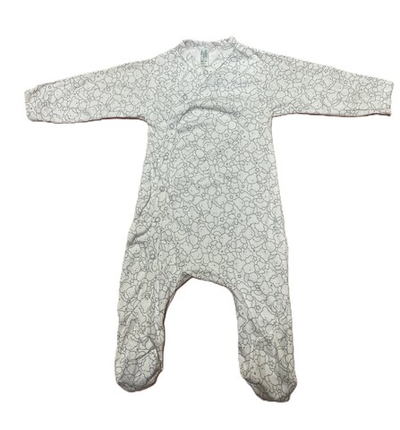 Комбинезон №2 на кнопках с закрытыми ножками из интерлока (100% хлопок) на рост 80 см