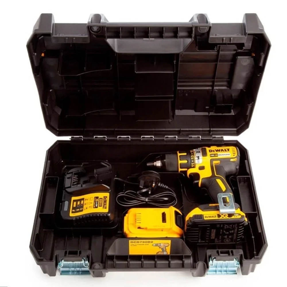 DeWalt DCD 701 D2 аккумуляторная дрель-шуруповерт (2 x 2 Ач, ЗУ)