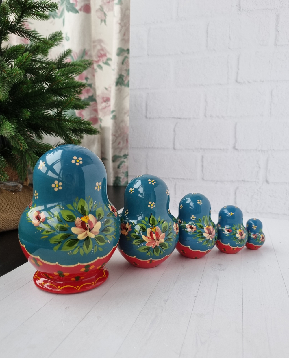 Матрёшка "С курочкой" традиция 5м 15см пузатая