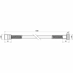 Гигиенический душ Bossini Paloma Brass E37005B.094 никель