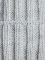 Шапка зимняя для девочки со снудом и помпонами