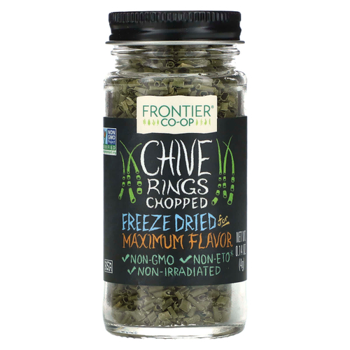 Frontier Co-op, Chives Rings Chopped, 0.14 oz (4 g)