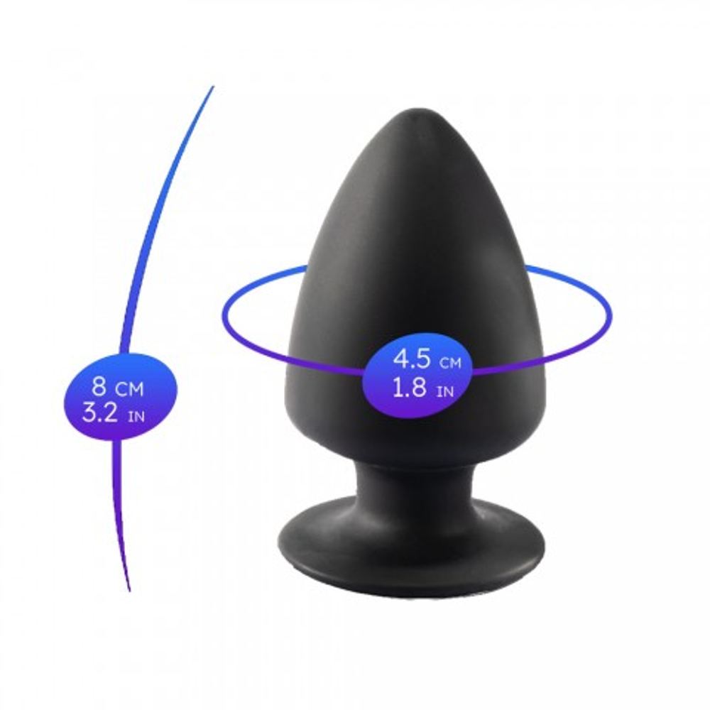 Анальный плаг SILEXD MODEL 1, черный XS (8х3,1 см)