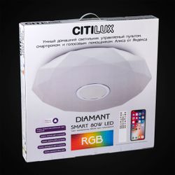 Citilux Диамант Смарт CL713A80G Умная люстра Хром
