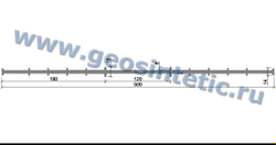 Гидрошпонка АКВАСТОП ХВ-500 (ПВХ-П) Гидроизоляционная шпонка для технологических швов внутренняя (в комплекте КРЕПЕЖ 6шт/м) ТУ 5772-001-58093526-11, м.п.