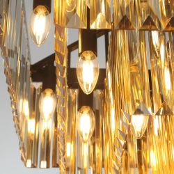 Citilux Мартин CL332242 Люстра хрустальная подвесная Шампань