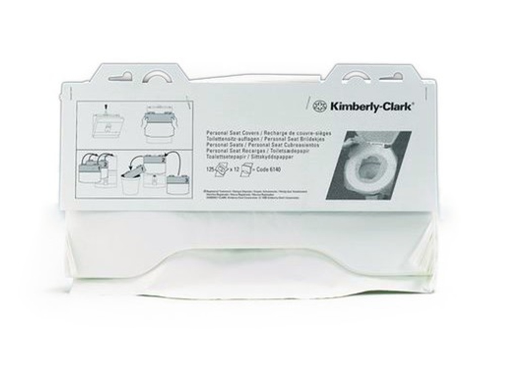 Покрытия на унитаз Kimberly Clark, Luna, Jofel 1/2 сложения 125 шт.