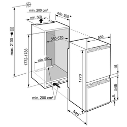 Встраиваемый холодильник Liebherr ICBdi 5182 Plus BioFresh