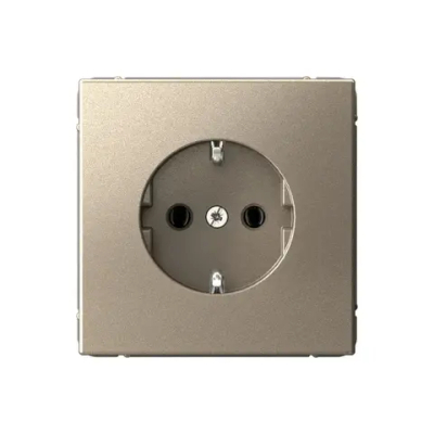 ARTGALLERY РОЗЕТКА с заземлением, 16А, механизм, быстрозажим. клем., ШАМПАНЬ