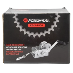 Лебедка барабанная ручная г/п 810кг Forsage F-KB-S-1800
