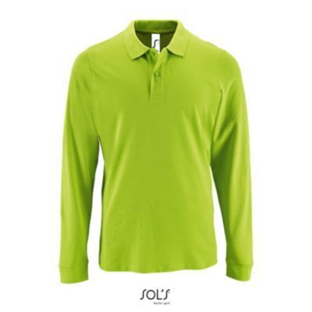 Поло PERFECT LSL MEN Зелёный  S