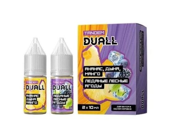 Жидкость Duall Tandem, 30 мл, Light Ананас Дыня Манго/Ледяные Лесные Ягоды
