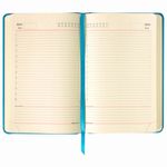 Ежедневник недатированный А5 138х213 мм BRAUBERG "Imperial" под кожу, 160 л., бирюзовый, 111857