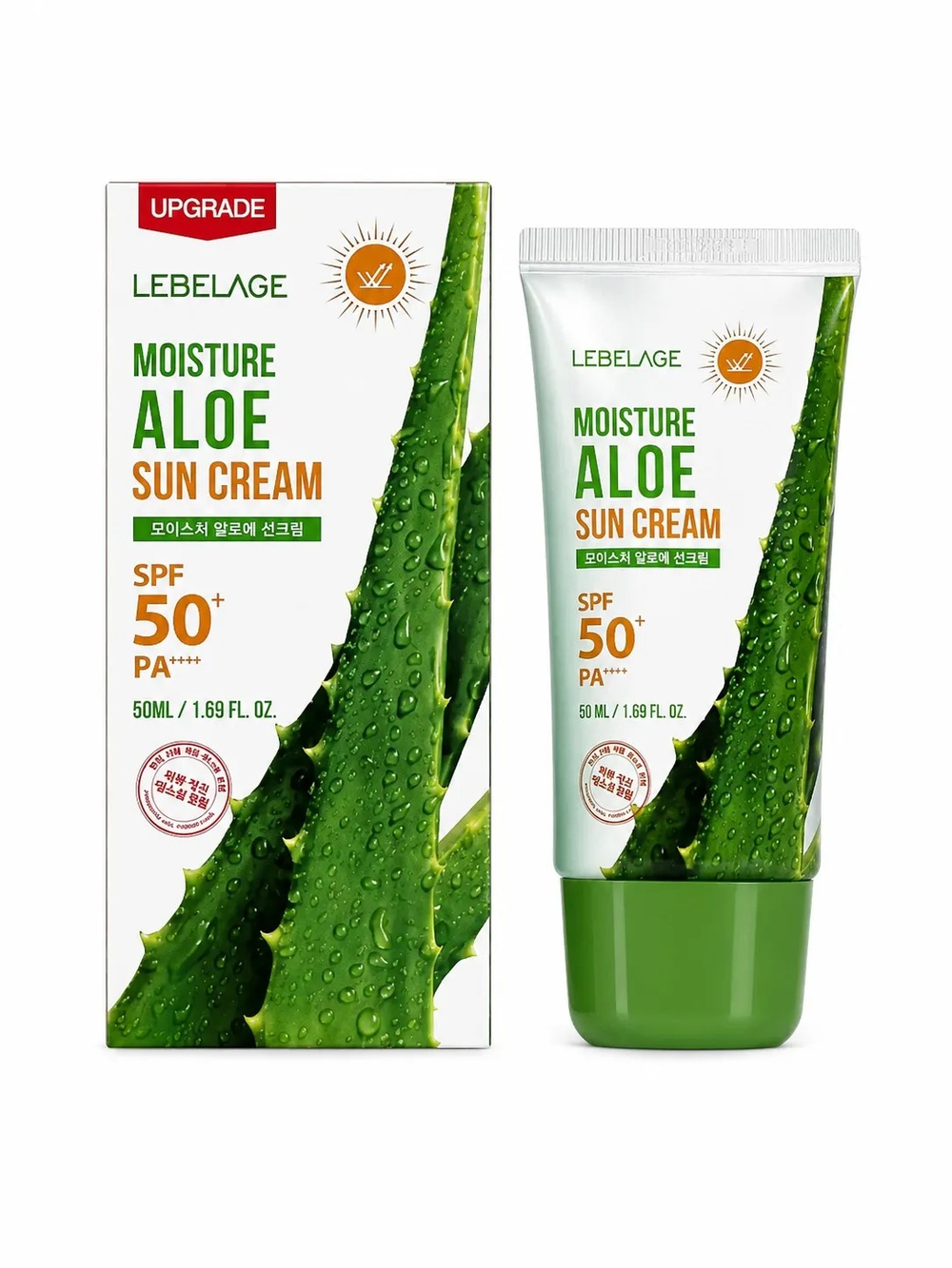 Крем солнцезащитный с экстрактом алоэ LEBELAGE Aloe Sun Cream SPF50+ PA+++ 50 мл