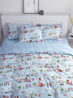 Пододеяльник  перкаль Сказка "Лондон/Биг Бен" 1,5-спальный на молнии 145x215 см