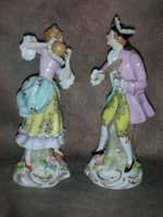 Статуэтка. Фарфор. Лорд с ракеткой и Леди с мячом пара. Sitzendorf. Германия