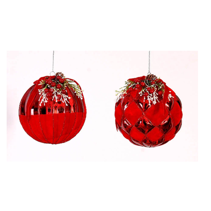 Шар красный 10 cm 12222