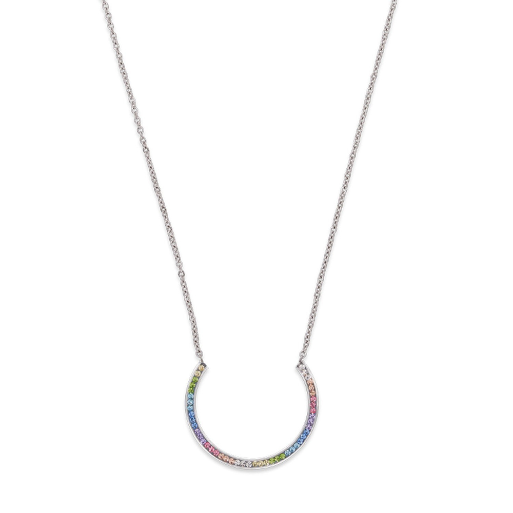 Колье Coeur de Lion Multicolour Pastel 0129/10-1522 цвет мультиколор, серебряный