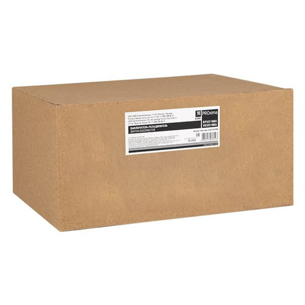Выключатель-разъединитель ВР32У-37В31250 400А 1 направ, с д/г камерами съемная левая/правая рукоятка MAXima EKF PROxima