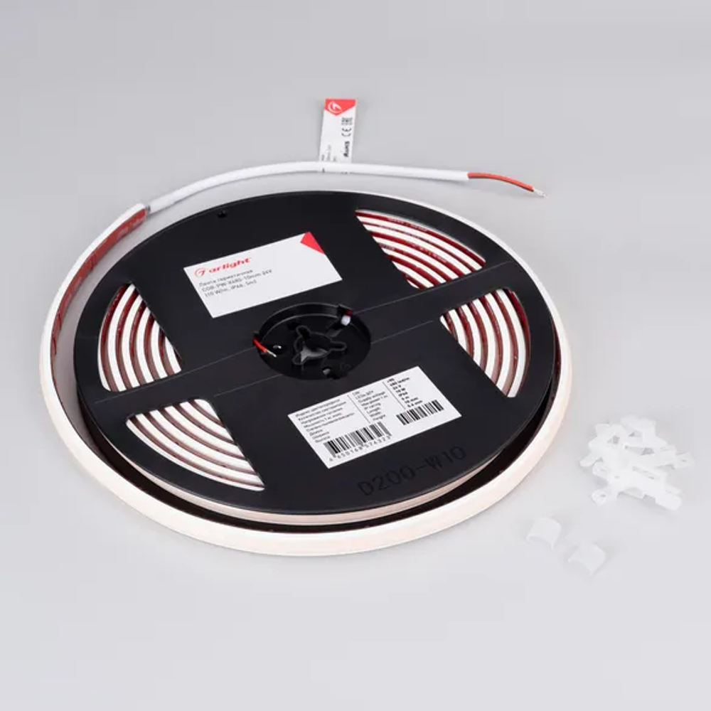 Светодиодная лента герметичная COB-PW-X480-10mm 24V Warm2700 (10 W/m, IP66, 5m) (Arlight, 5 лет) 045865