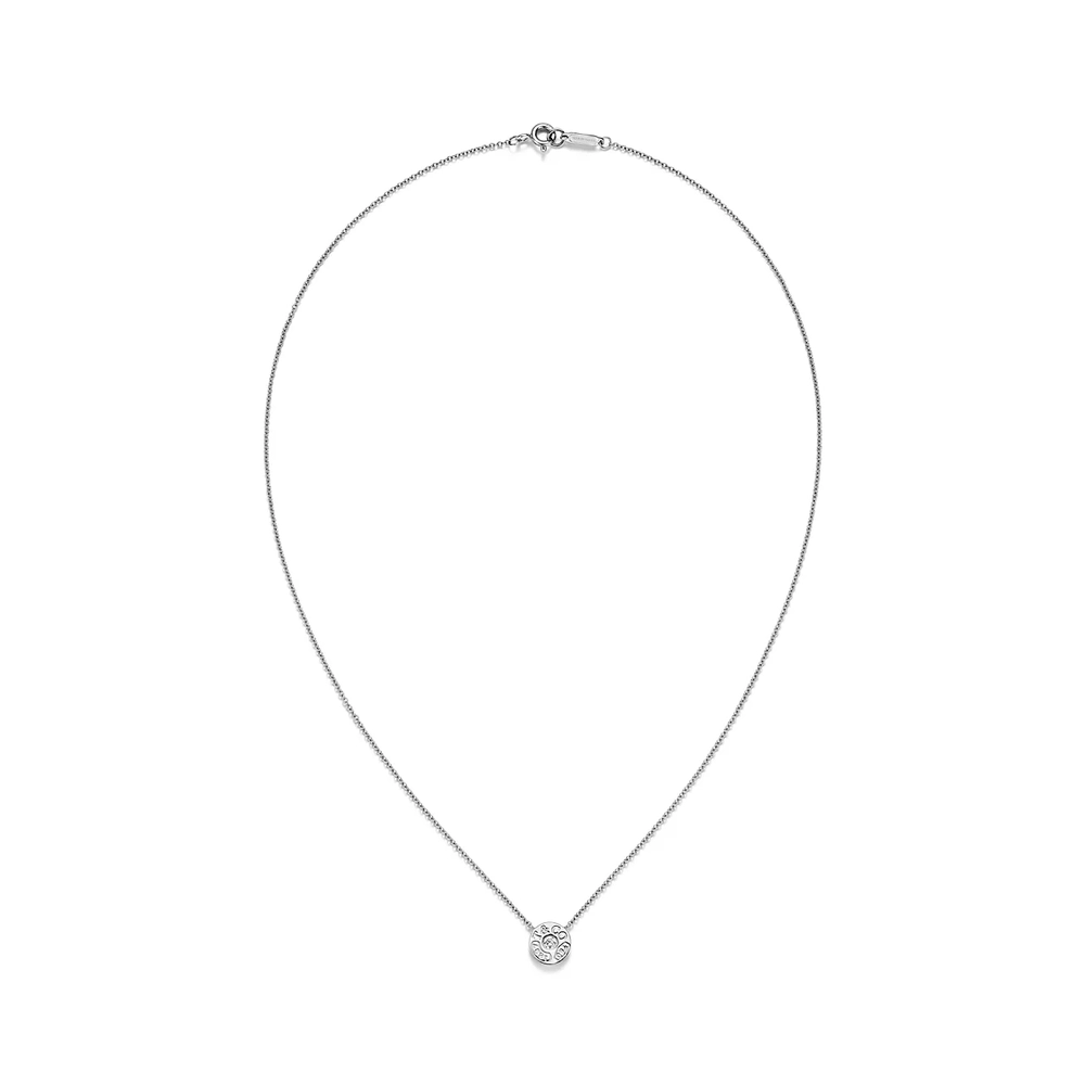 Подвеска из белого золота с бриллиантом 💎Tiffany, Circle. Единственное в наличии