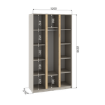 Фаворит Шкаф 3-х створчатый