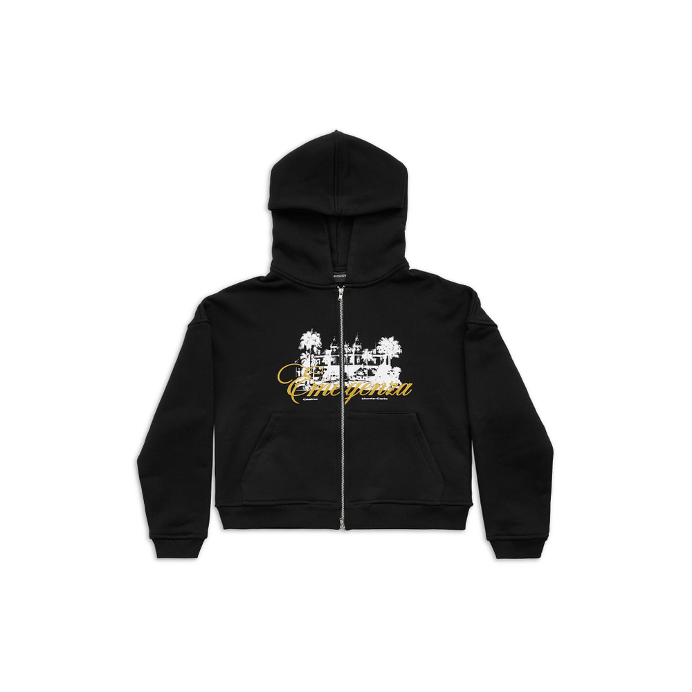 CASINO ZIP-UP HOODIE OVERSIZED