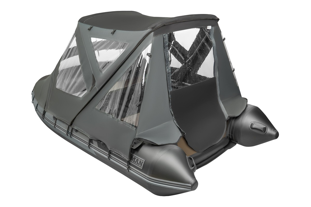 Тент трансформер КОМБИ Yachtman 320 НДНД (графит/черный)