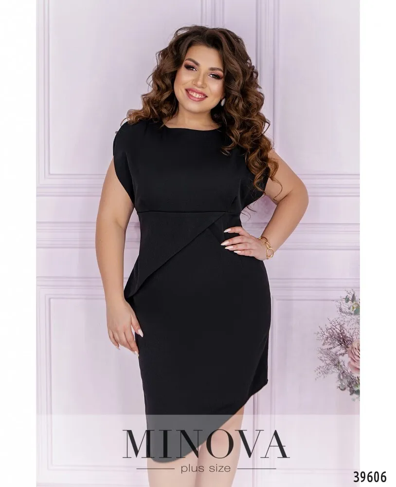 Платье 3021Б-чёрный Minova