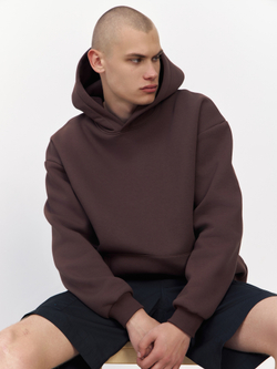 Худи с начесом (коричневый)