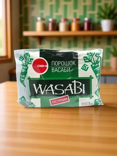 Васаби (хрен-порошок) острый №13 "Oshi" 1 кг*10 (Россия)