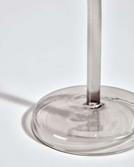 Подсвечник Zulma 25 см, серое стекло