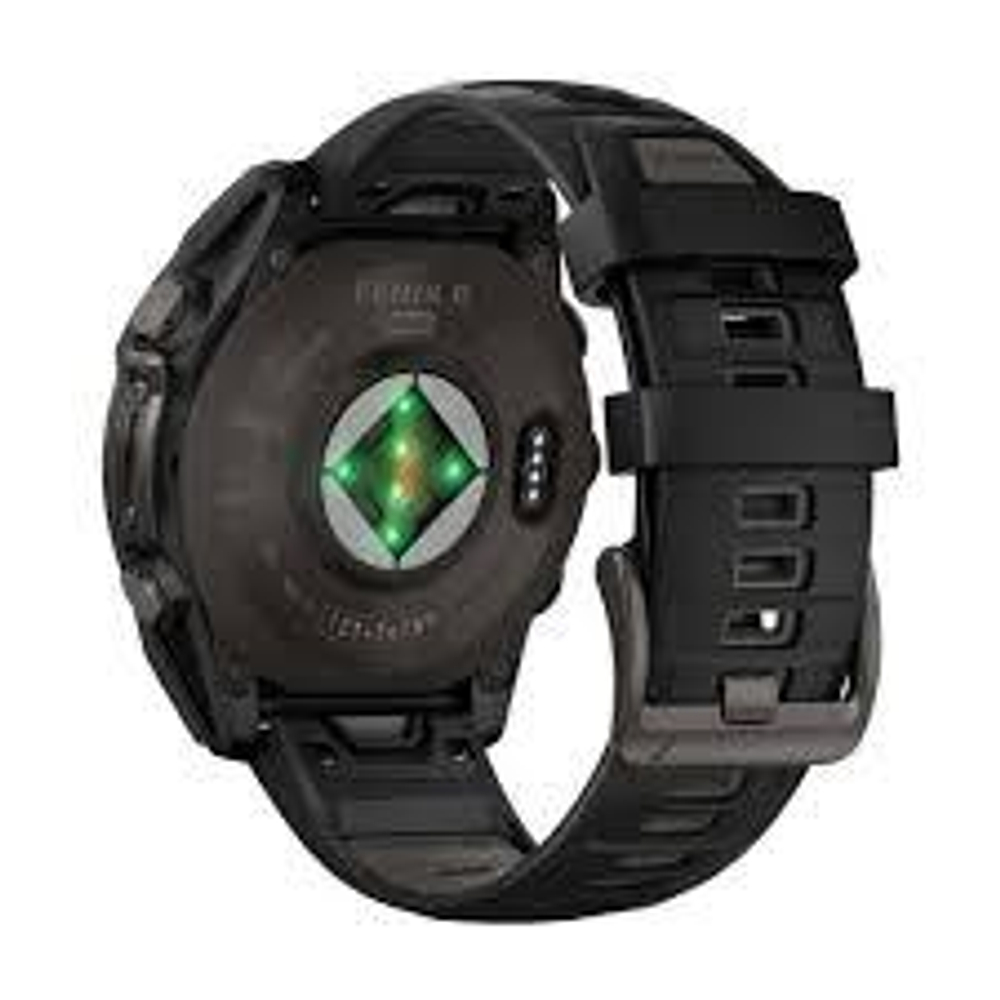Смарт-часы Garmin Fenix 8 Solar 47мм Sapphire Carbon Gray DLC Titanium, черный ремешок, 010-02906-11