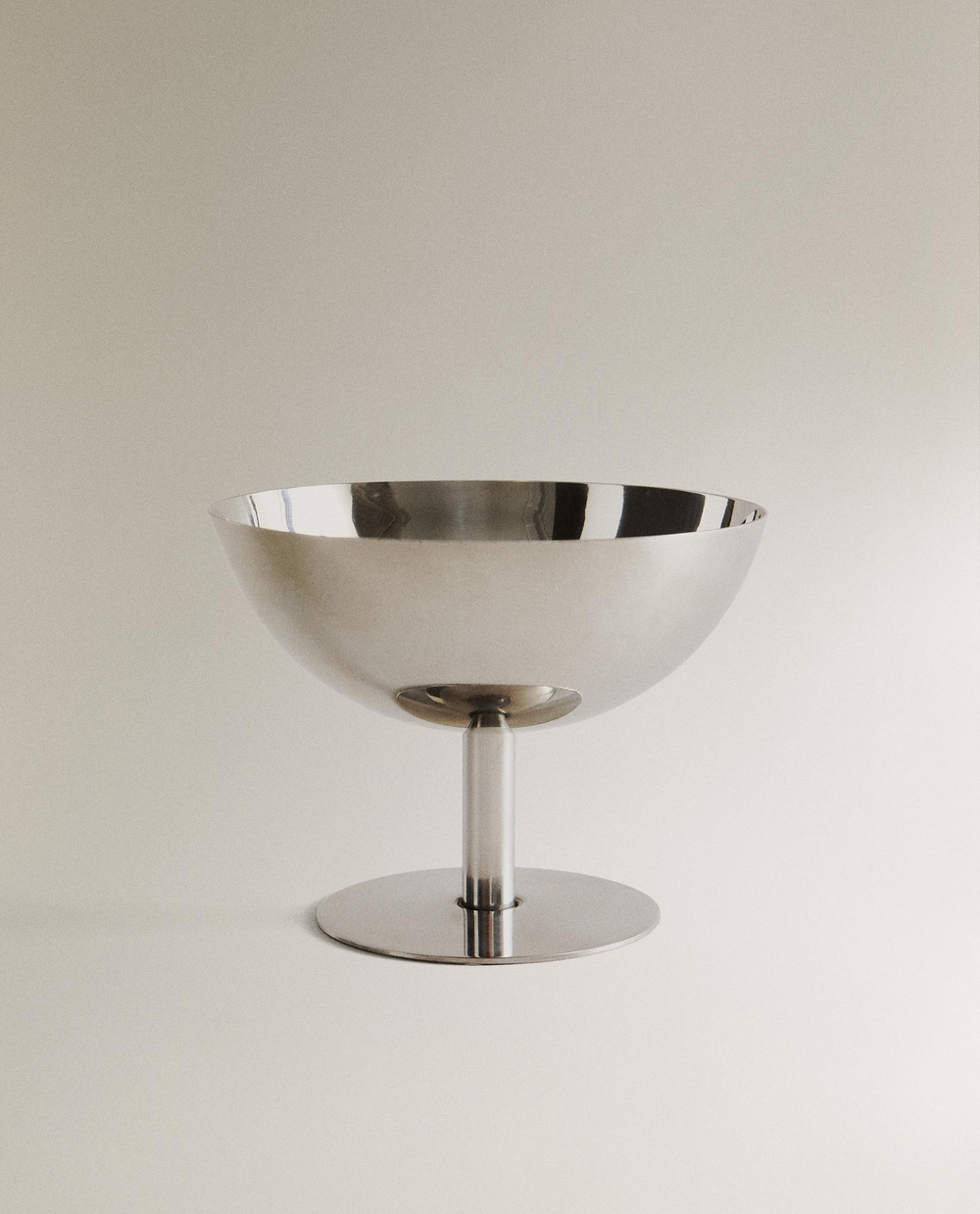 Zara Home бокал из нержавеющей стали, цвет серебристый, 10 см