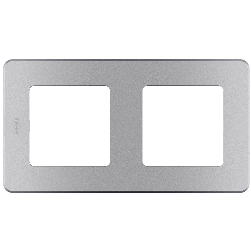 Рамка 2 поста алюминий Inspiria Legrand