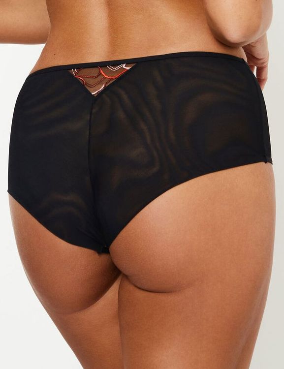 Трусы Subtille Amanda бразилиана высокие (черный/красный)