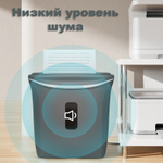 Шредер Deli, 4 уровень секретности (4х30мм), 6 листов, 12 литров, серый