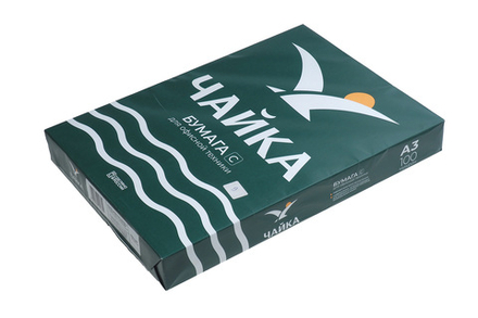 Бумага для офисной техники Чайка белая А3 класс C белизна 140-146% CIE 80г/м2 500л Mondi