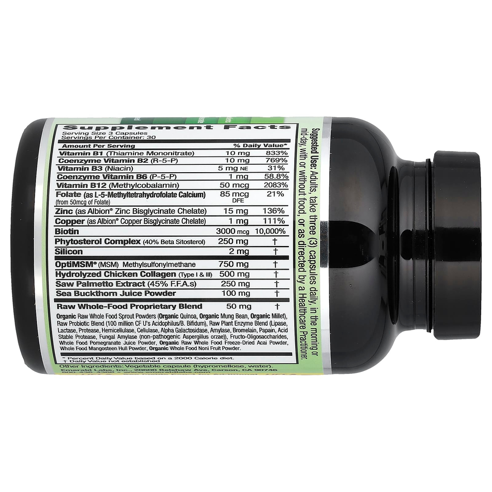 Emerald Laboratories, Collagen Health для мужчин и женщин, 90 растительных капсул