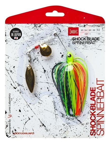 Спиннербейт Lucky John  SHOCK BLADE 10.0г 002 в блистере