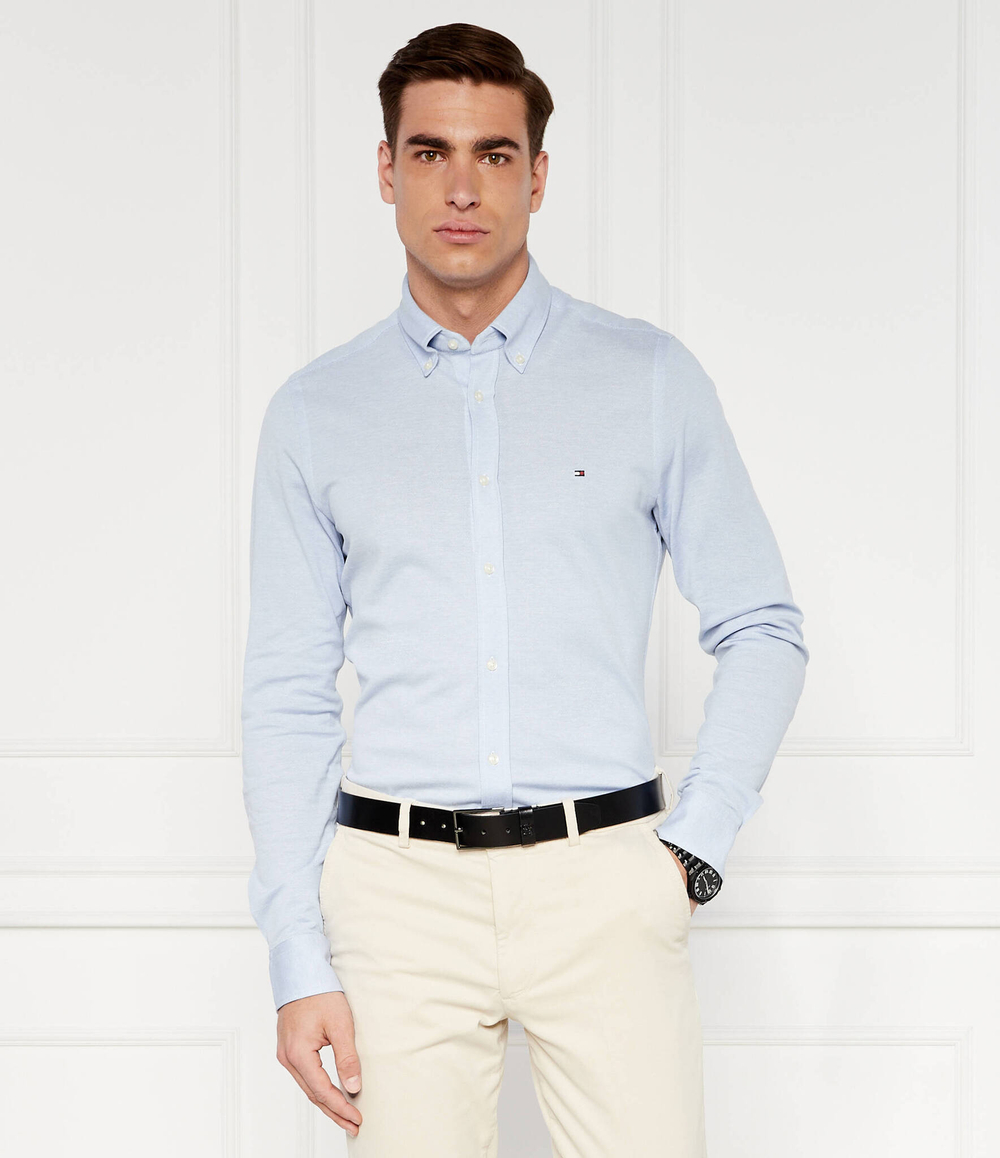Рубашка 1985 PIQUE Tommy Hilfiger - голубой(MW0MW30675)