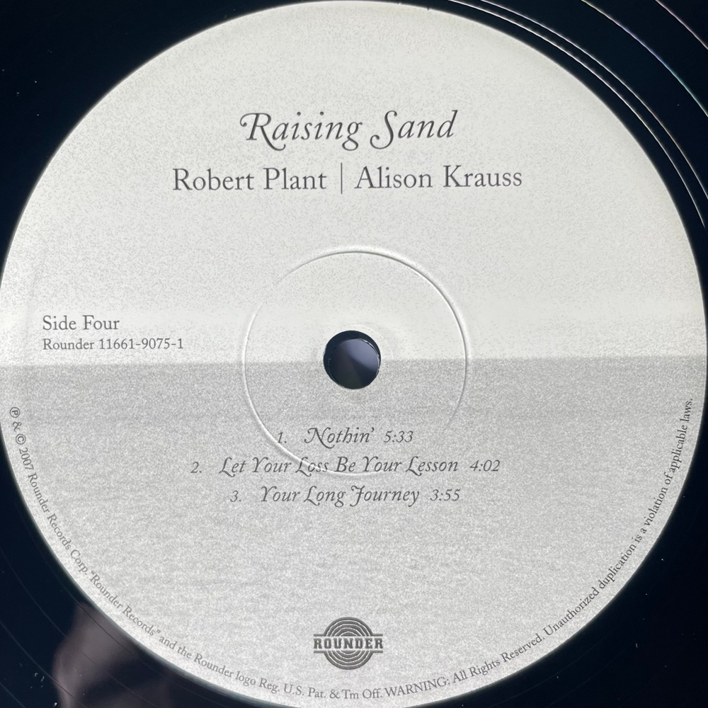 Robert Plant | Alison Krauss - Raising Sand 2LP (США 2007г.)