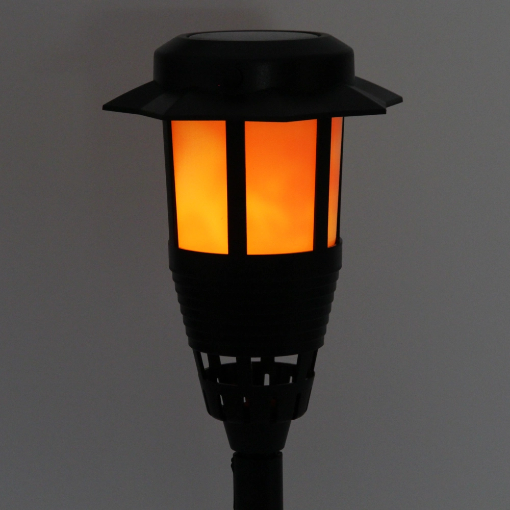 Фонарь садовый «Пронто» 12,5*12,5 см (h=45 см) на солнечной батарее (универсальный), Эффект горящего пламени