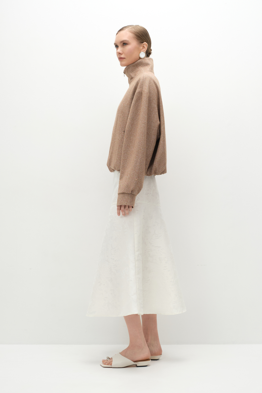 Юбка на кокетке из жаккарда